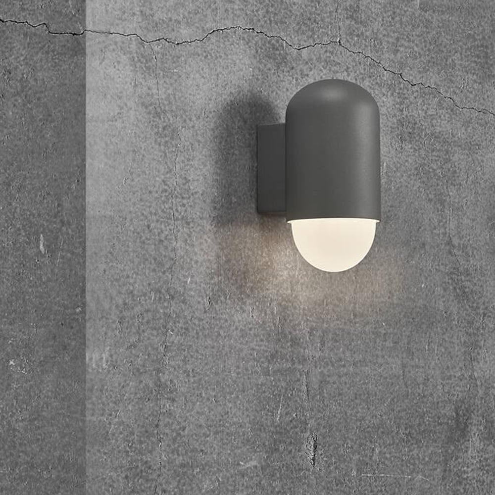 NORDLUX HEKA VEGGLAMPE IP44 E27 GRÅ NORDLUX HEKA VEGGLAMPE IP44 E27 GRÅ