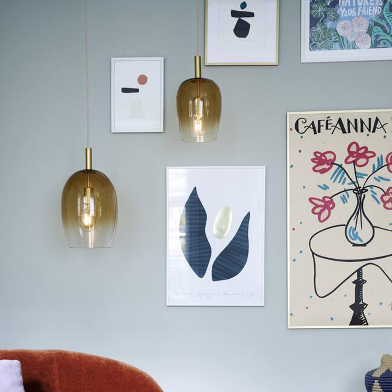 NORDLUX UMA 18 PENDEL E27 AMBER NORDLUX UMA 18 PENDEL E27 AMBER