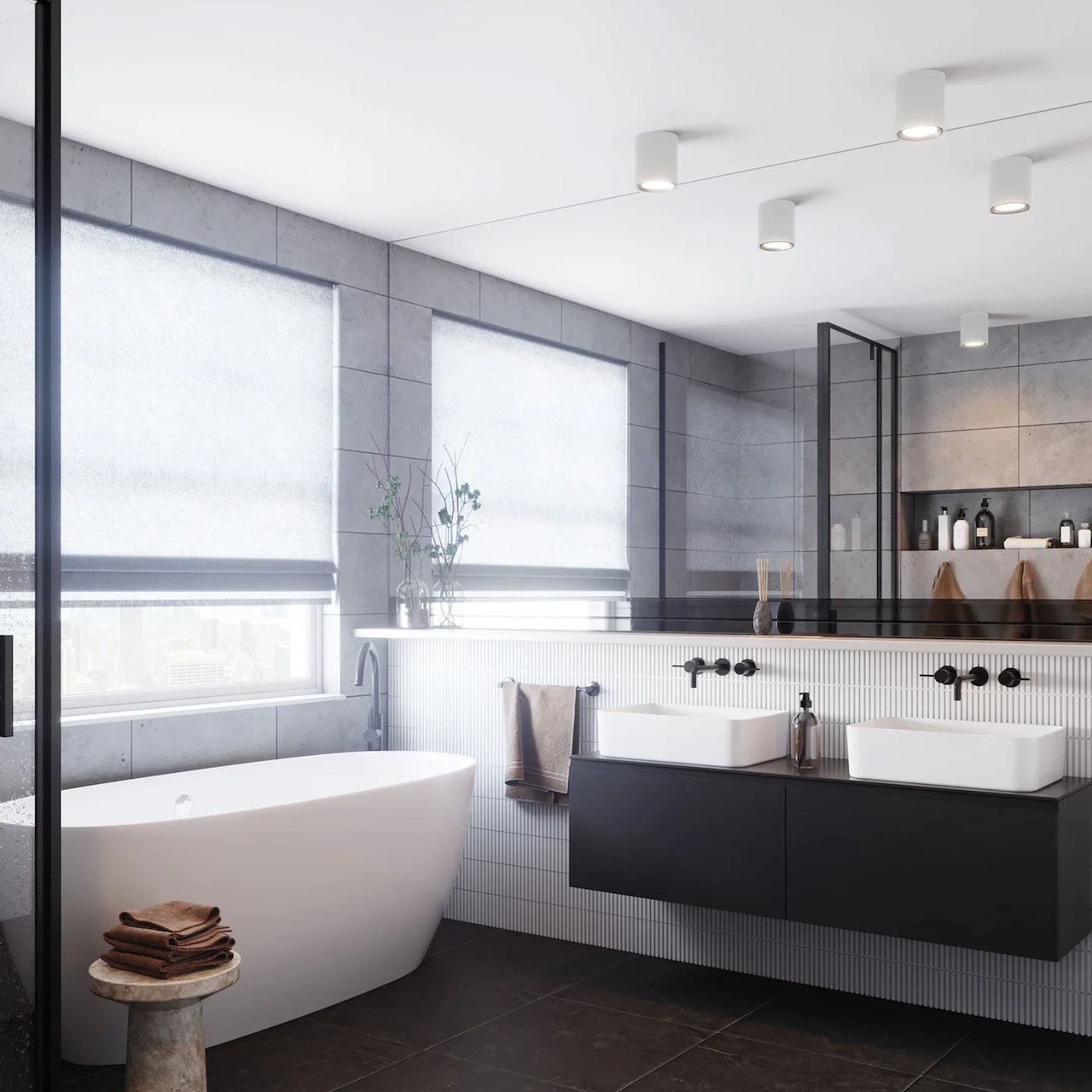 NORDLUX LANDON LONG BADEROMSLAMPE LED 3-STEP HVIT NORDLUX LANDON LONG BADEROMSLAMPE LED 3-STEP HVIT