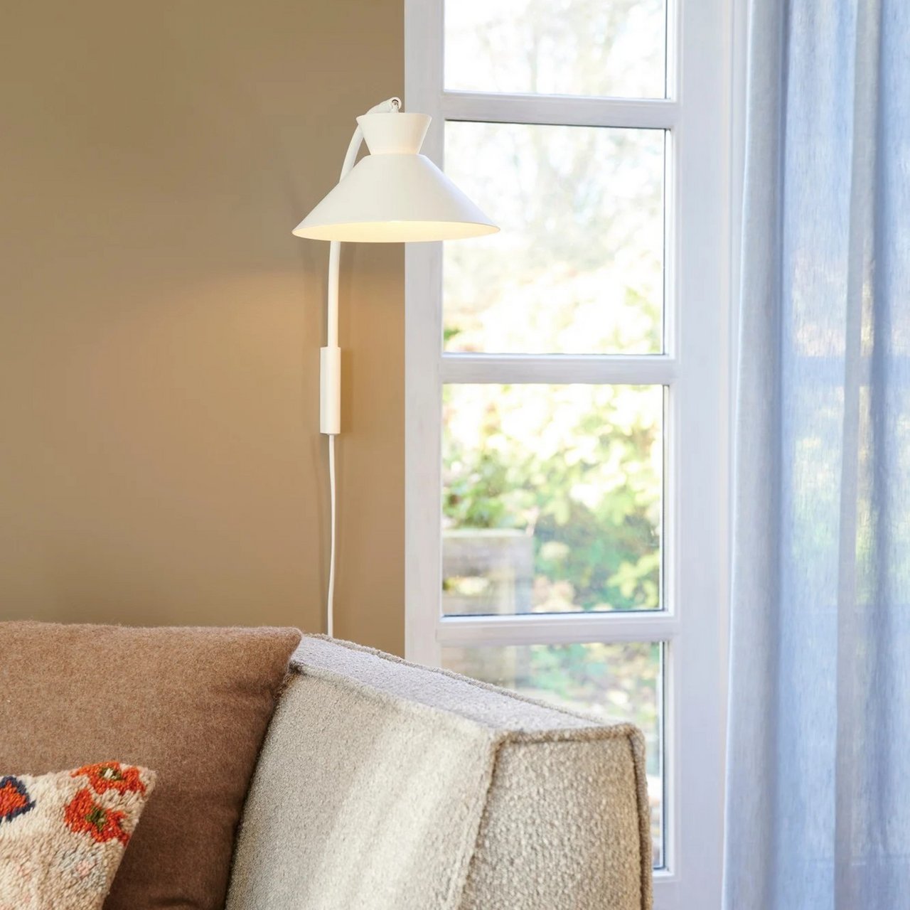 NORDLUX DIAL VEGGLAMPE E27 HVIT