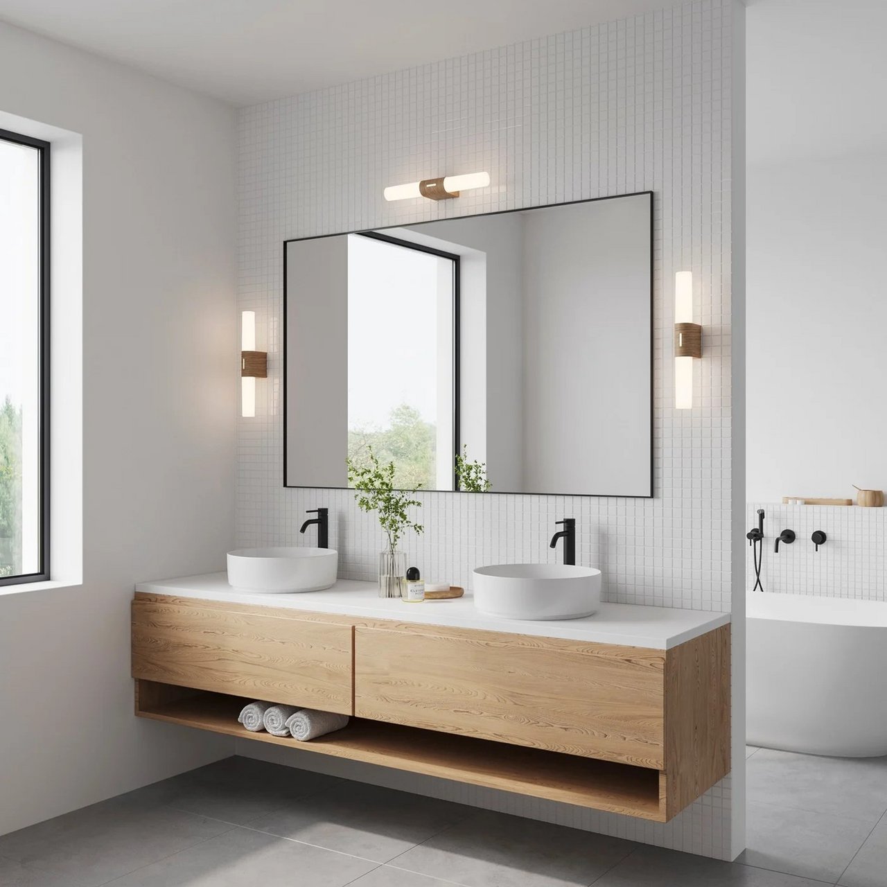 NORDLUX HELVA BASIC DOBBEL VEGGLAMPE TREFOLIE NORDLUX HELVA BASIC DOBBEL VEGGLAMPE TREFOLIE