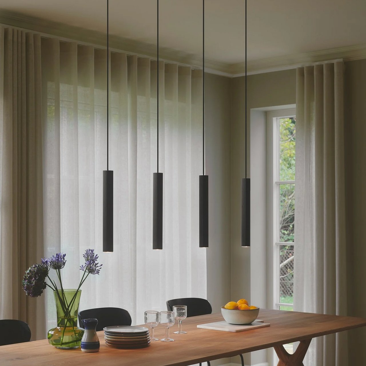 NORDLUX VICO 4-SKINNE PENDEL GU10 SORT NORDLUX VICO 4-SKINNE PENDEL GU10 SORT