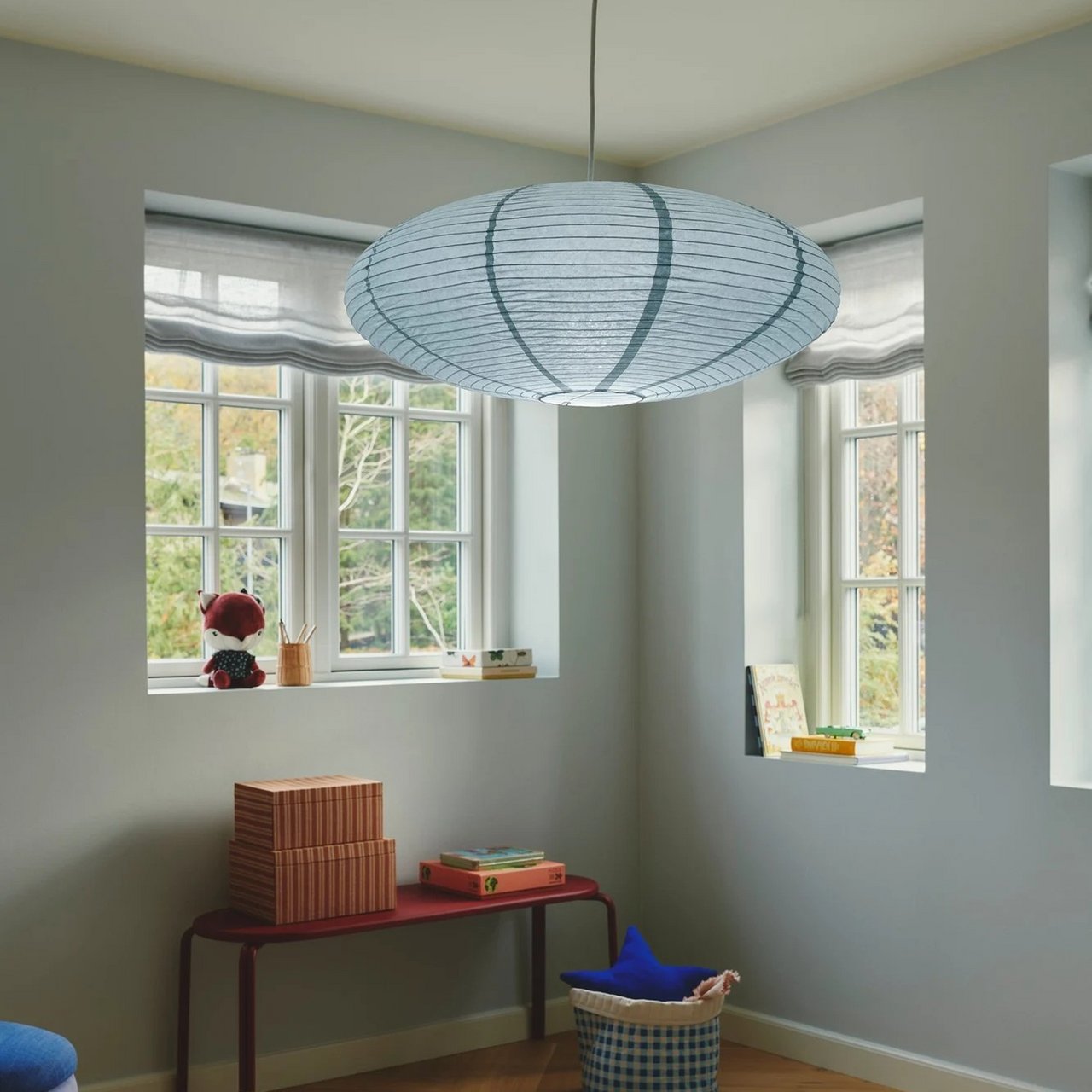 NORDLUX VILLO 60 RISPAPIR LAMPESKJERM BLÅ NORDLUX VILLO 60 RISPAPIR LAMPESKJERM BLÅ