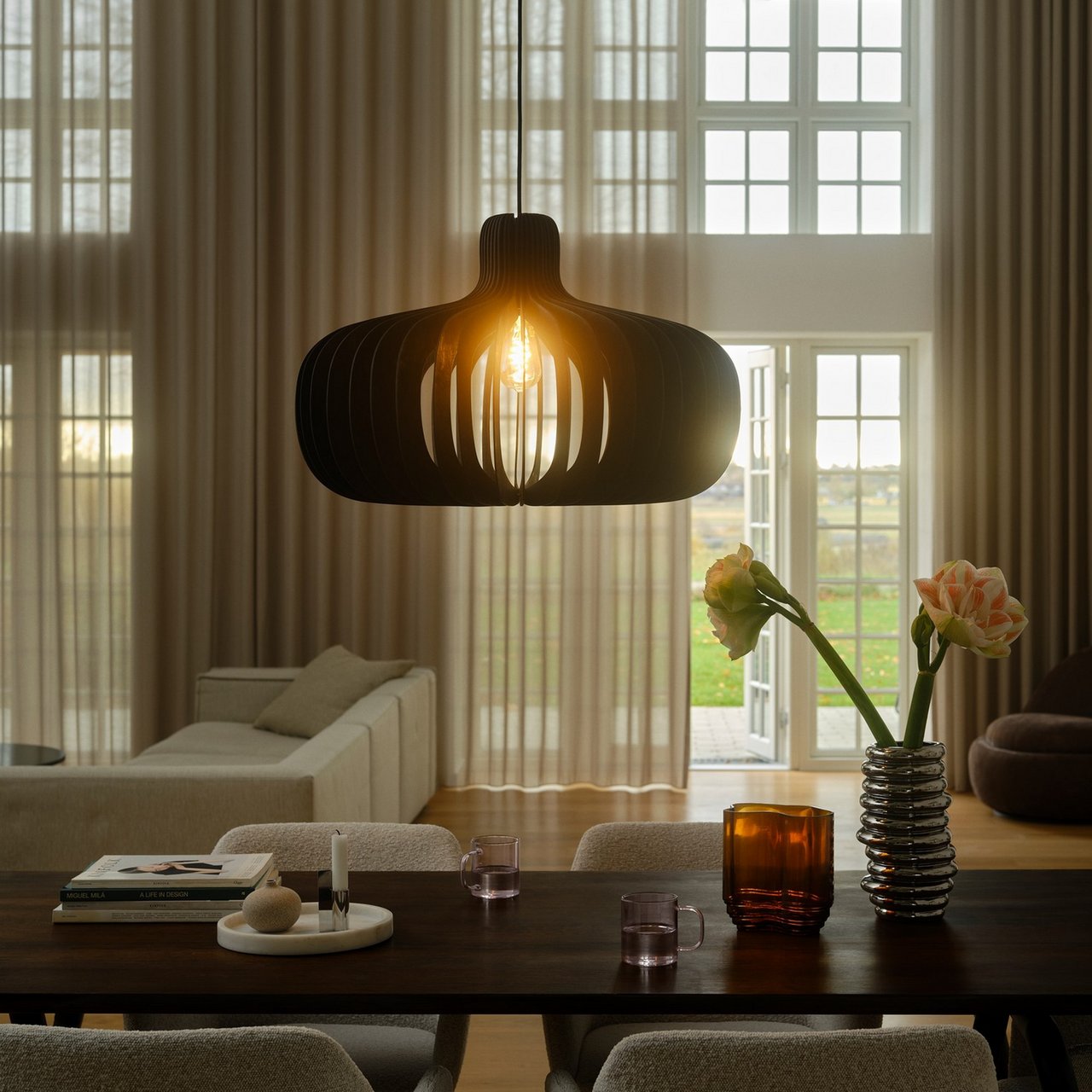 NORDLUX HAZO 65 TAKPENDEL SORT