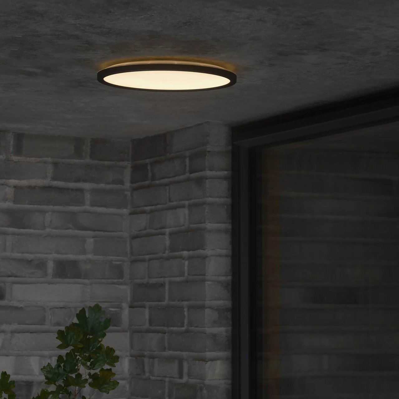 NORDLUX OJA 29 OUTDOOR ROUND TAKLAMPE SORT