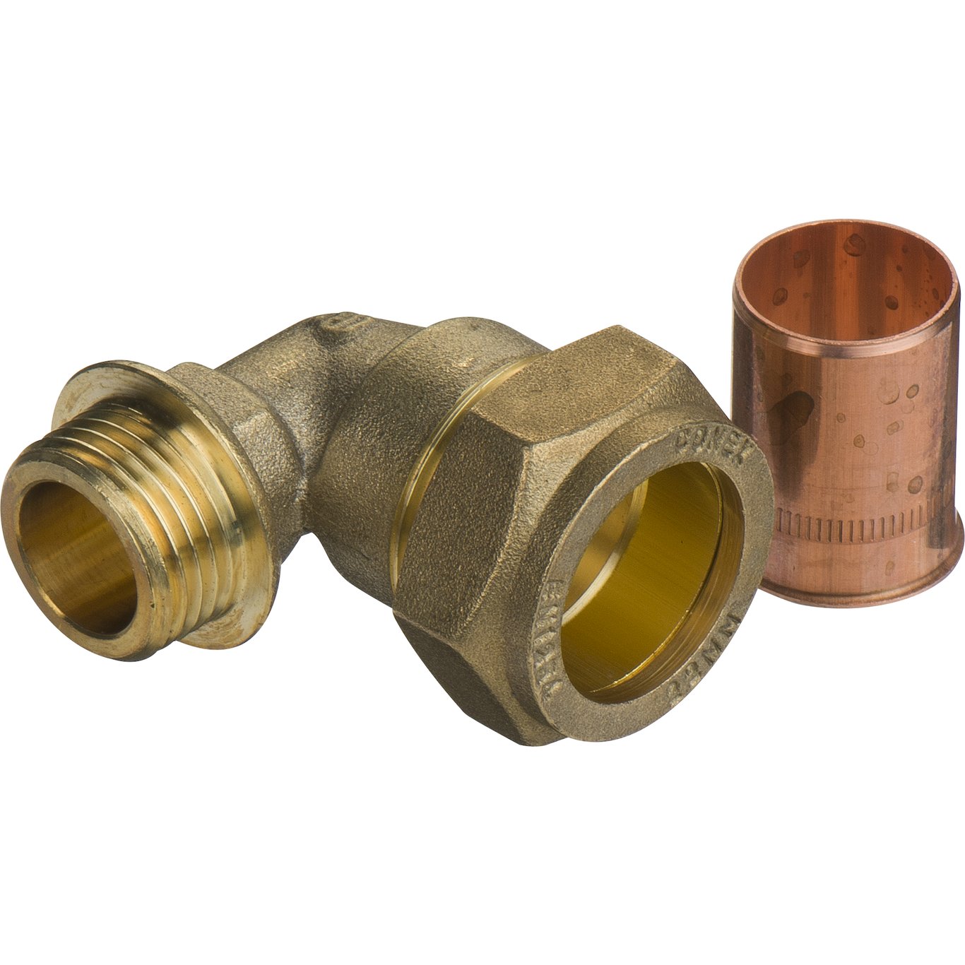 FIX-PRO VINKEL M/NIPPEL 22MM X 1/2" TIL KOBBERRØR FIX-PRO VINKEL M/NIPPEL 22MM X 1/2" TIL KOBBERRØR