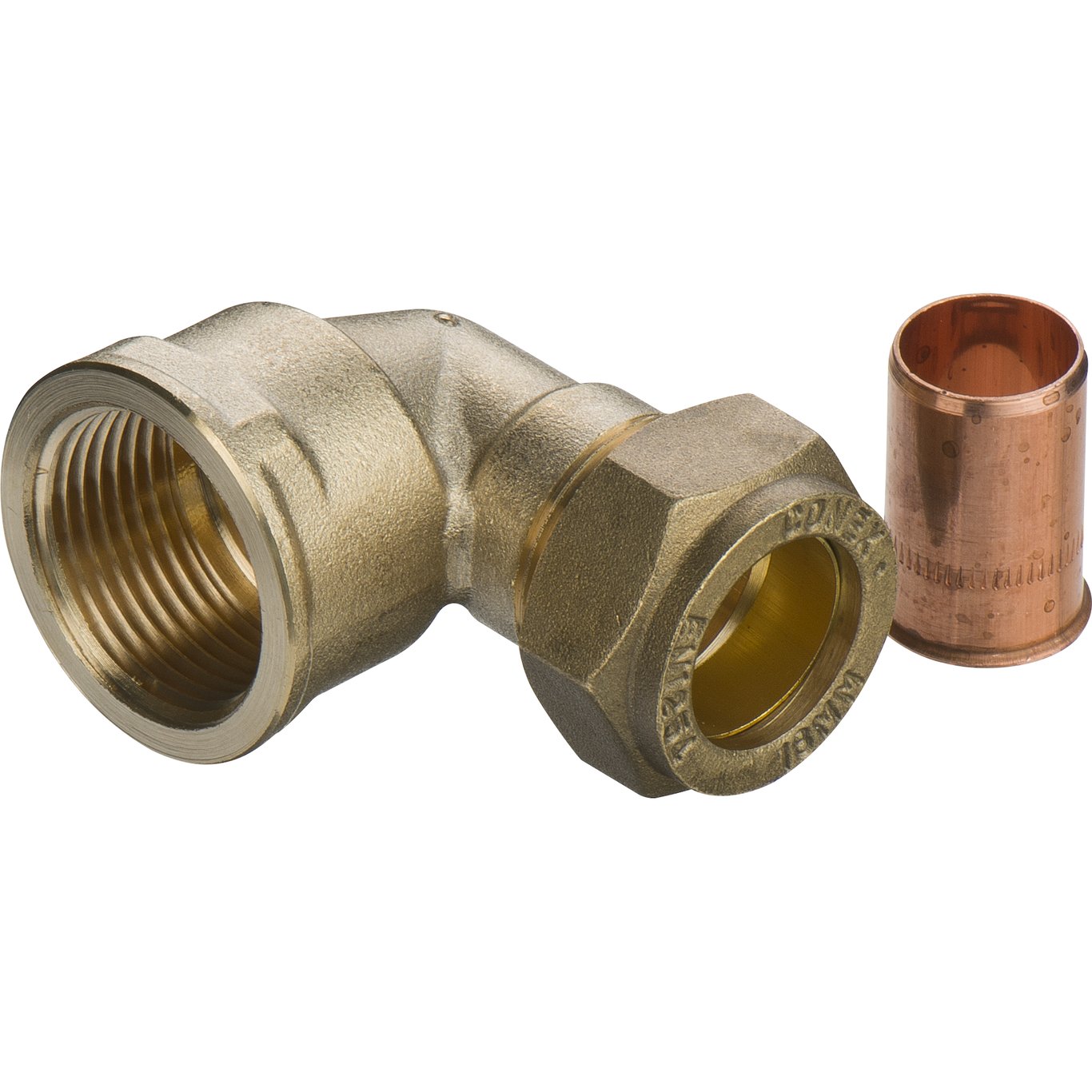 FIX-PRO VINKEL M/MUFFE 18MM X 3/4" TIL KOBBERRØR FIX-PRO VINKEL M/MUFFE 18MM X 3/4" TIL KOBBERRØR