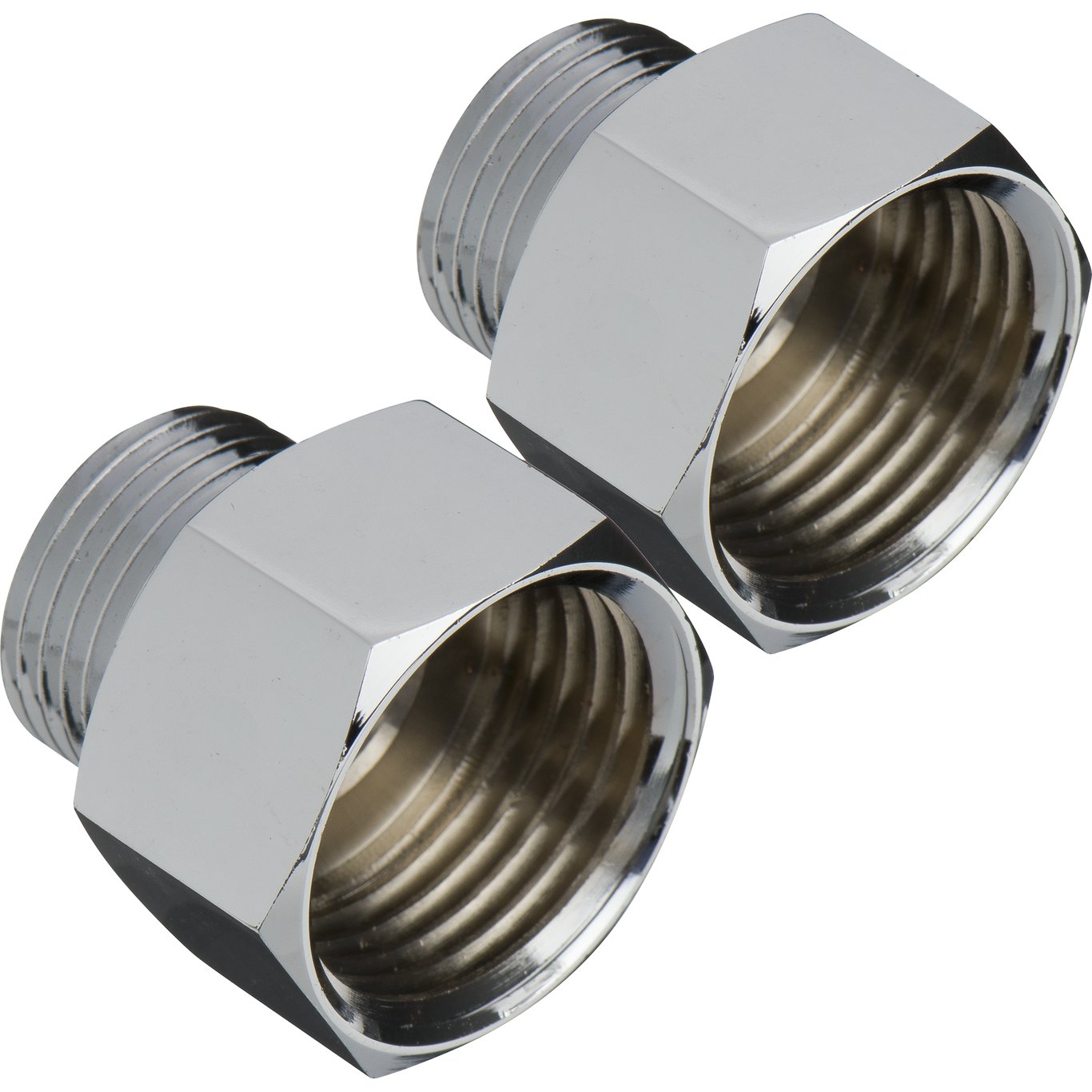 FIX-PRO NIPPELMUFFE 3/8" X 1/2" KROM FIX-PRO NIPPELMUFFE 3/8" X 1/2" KROM