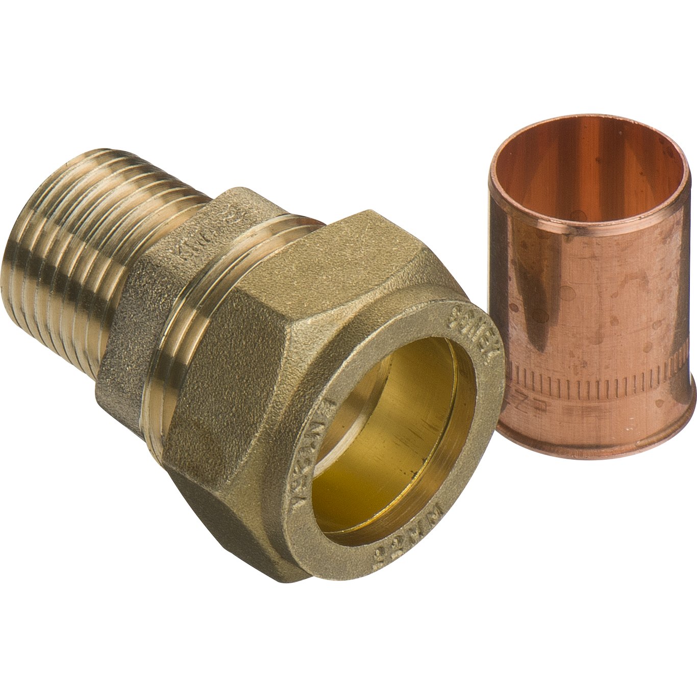 FIX-PRO TIPPUNION 22MM X 1/2" TIL KOBBERRØR