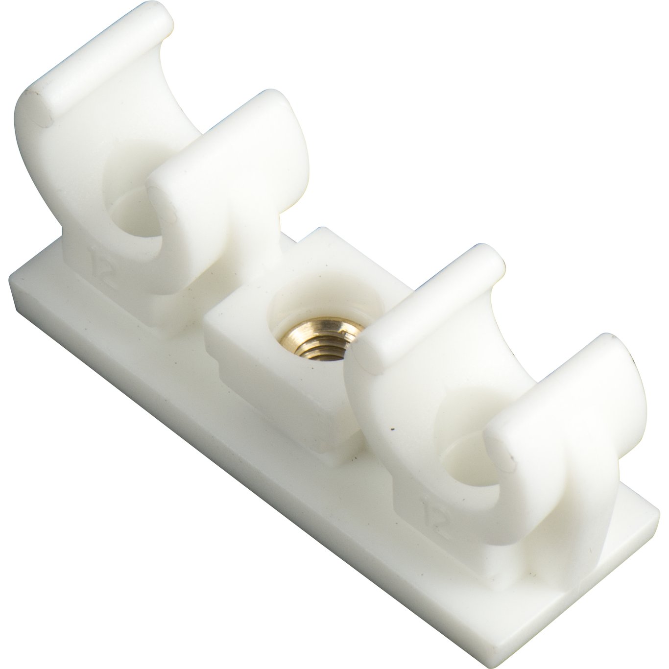 FIX-PRO RØRKLAMMER DOBBEL TIL KOBBERRØR 12MM HVIT FIX-PRO RØRKLAMMER DOBBEL TIL KOBBERRØR 12MM HVIT