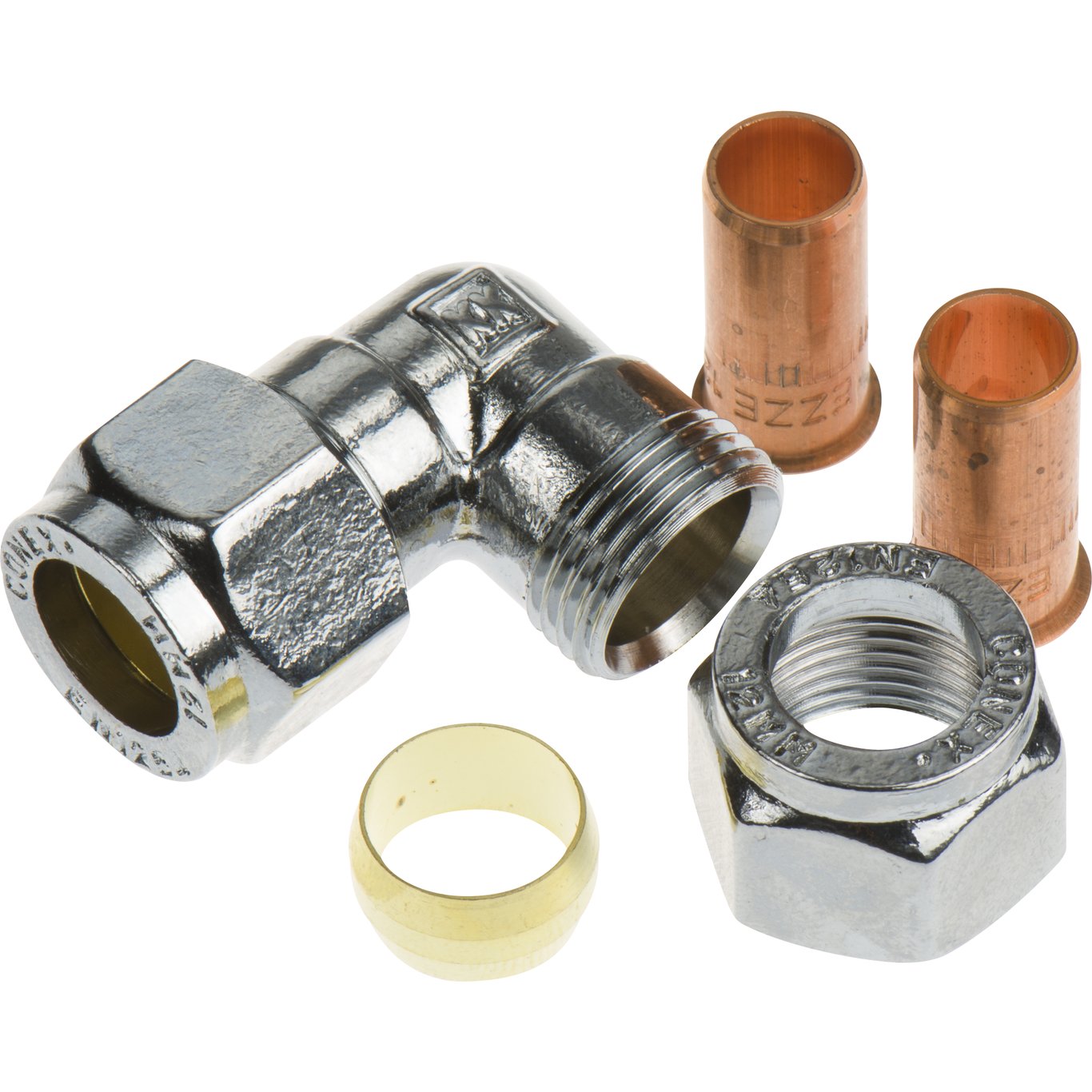 FIX-PRO VINKEL 12MM TIL KOBBERRØR FORKROMMET FIX-PRO VINKEL 12MM TIL KOBBERRØR FORKROMMET