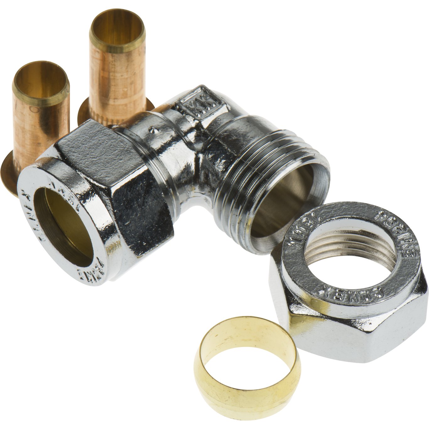 FIX-PRO VINKEL 15MM TIL PEX-RØR FORKROMMET FIX-PRO VINKEL 15MM TIL PEX-RØR FORKROMMET