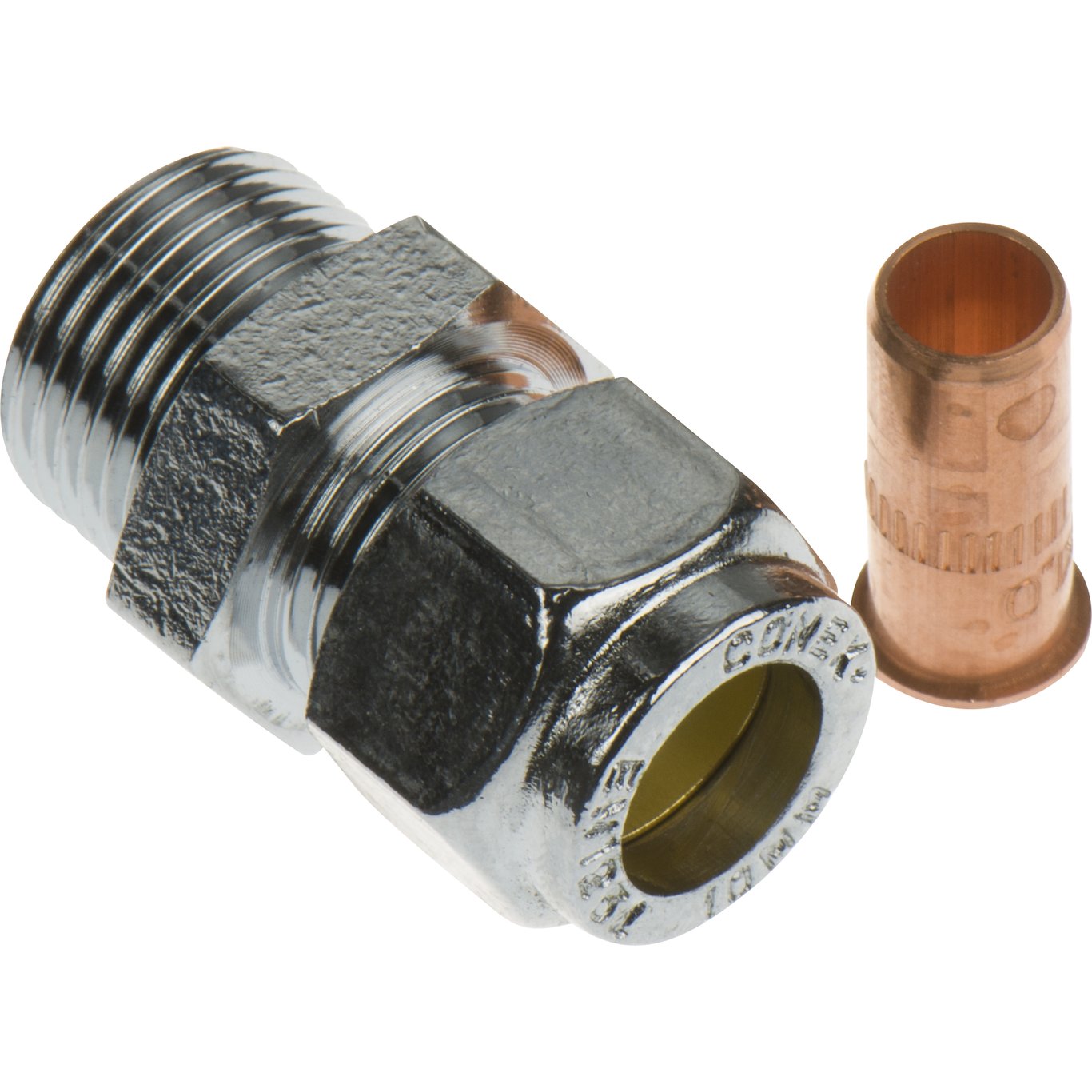 FIX-PRO TIPPUNION 10MM X 3/8" TIL KOBBERRØR FORKROMMET