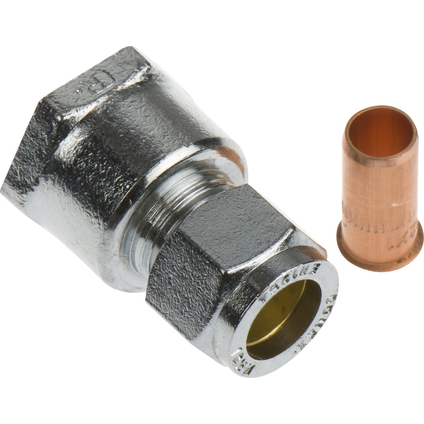 FIX-PRO UNION 12MM X 1/2" TIL KOBBERRØR FORKROMMET