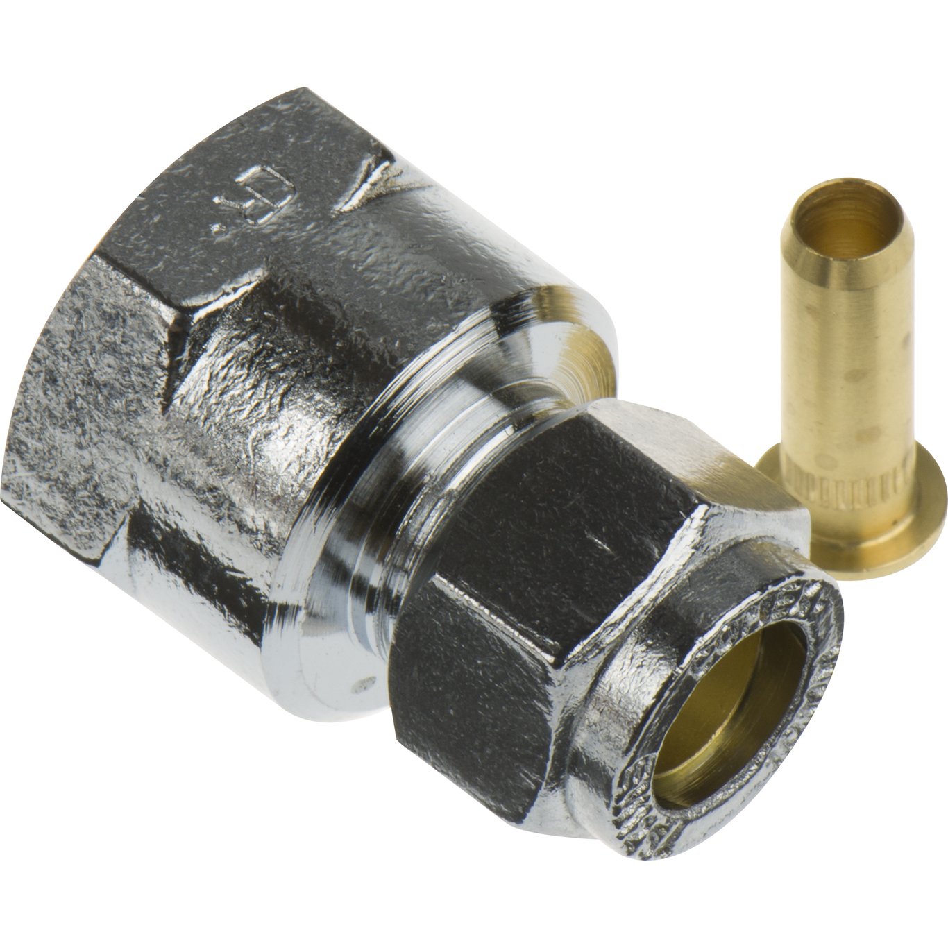 FIX-PRO UNION 10MM X 1/2" TIL PEX-RØR FORKROMMET FIX-PRO UNION 10MM X 1/2" TIL PEX-RØR FORKROMMET