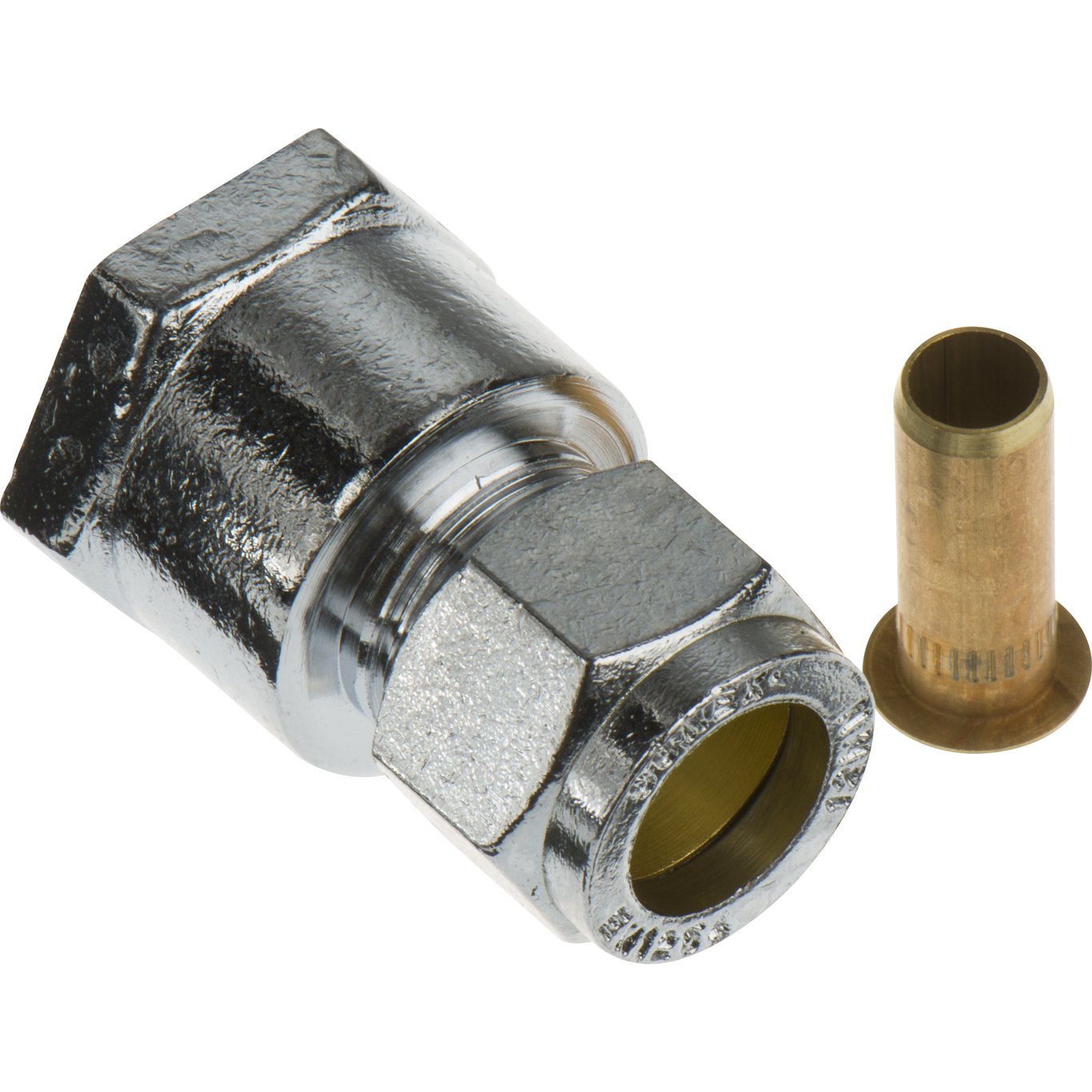 FIX-PRO UNION 12MM X 1/2" TIL PEX-RØR FORKROMMET