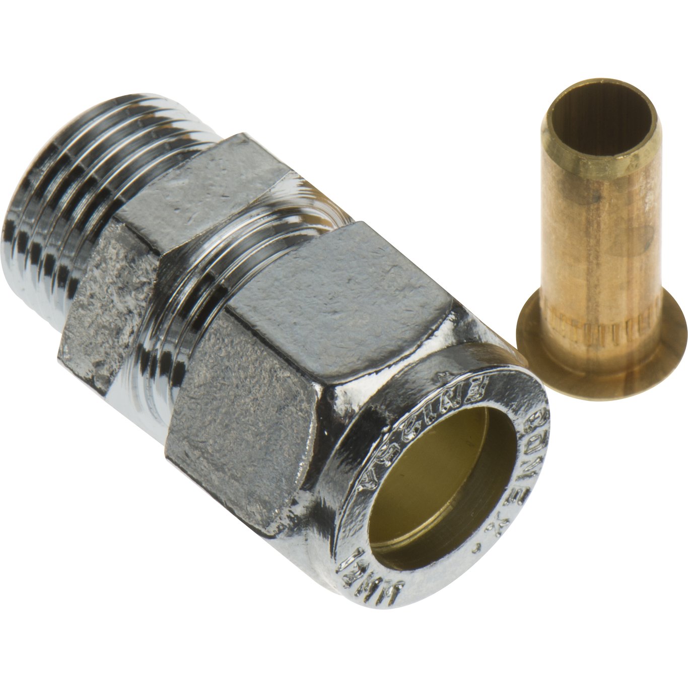 FIX-PRO TIPPUNION 12MM X 3/8" TIL PEX-RØR FORKROMMET