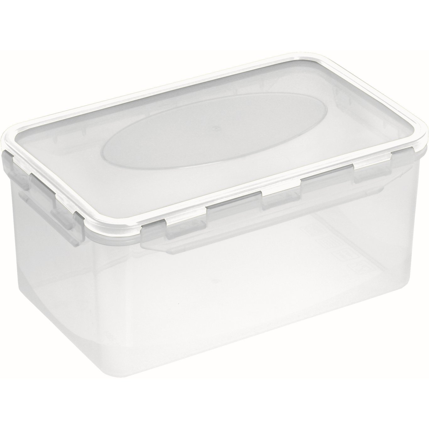 LUFTTETT BOKS TRANSPARENT 2 L HVIT LUFTTETT BOKS TRANSPARENT 2 L HVIT