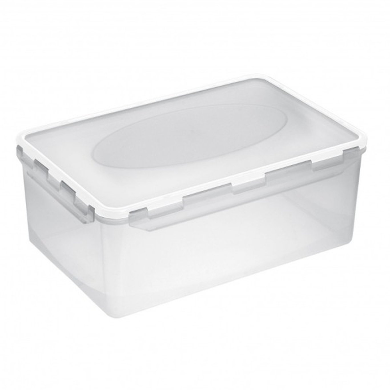 LUFTTETT BOKS TRANSPARENT 5 L HVIT LUFTTETT BOKS TRANSPARENT 5 L HVIT