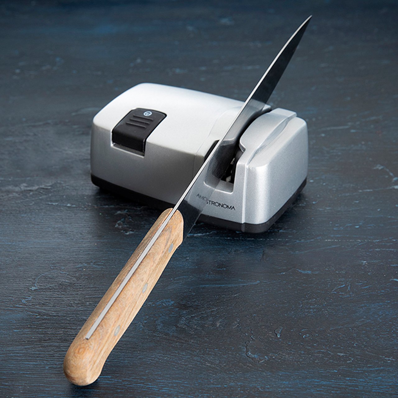 GASTRONOMA KNIVSLIPER SØLV/SVART, 40 WATT