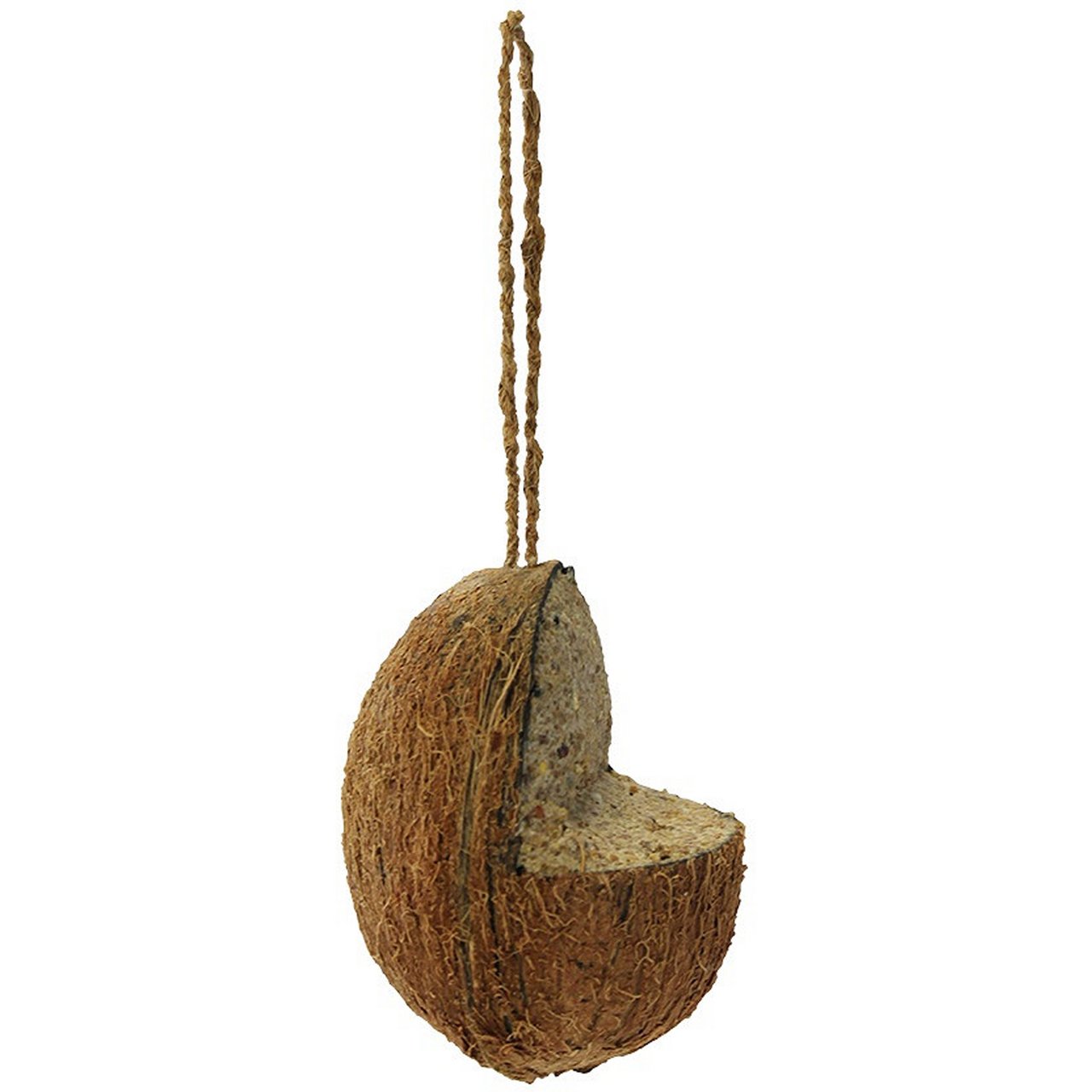 BIRD KOKOSNØTT MED FUGLEMAT