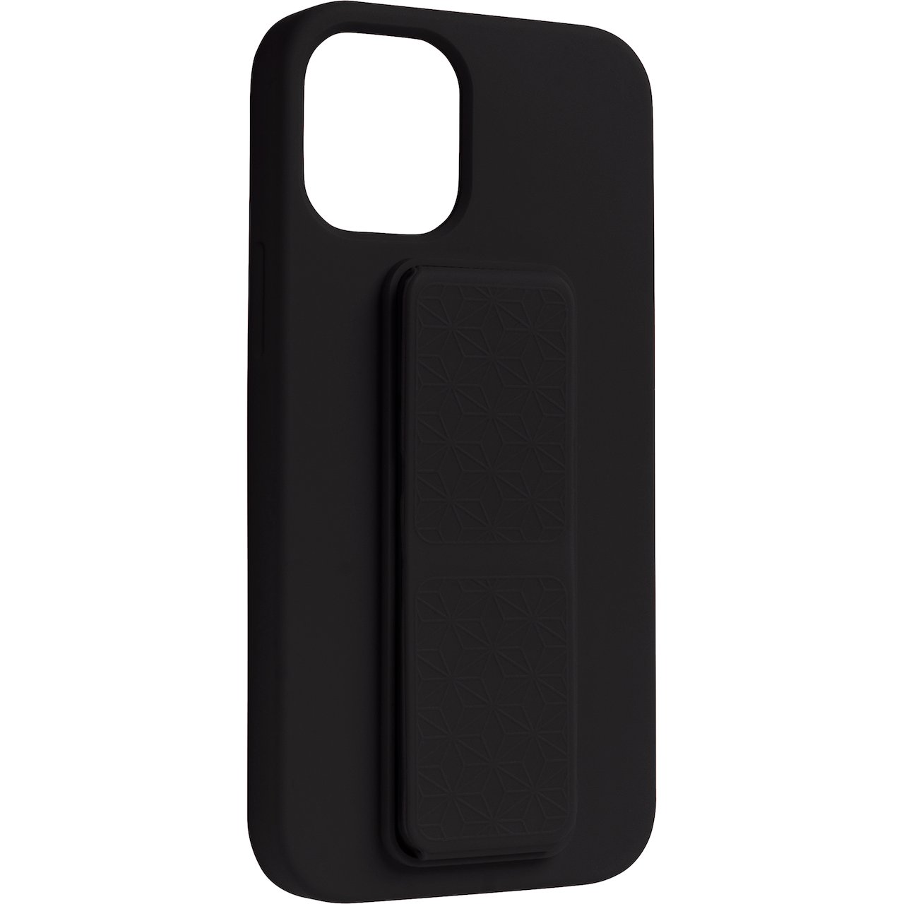 LEKI BYCPH COVER TIL IPHONE 12/12 PRO GRIP AND STAND SILIKON SORT
