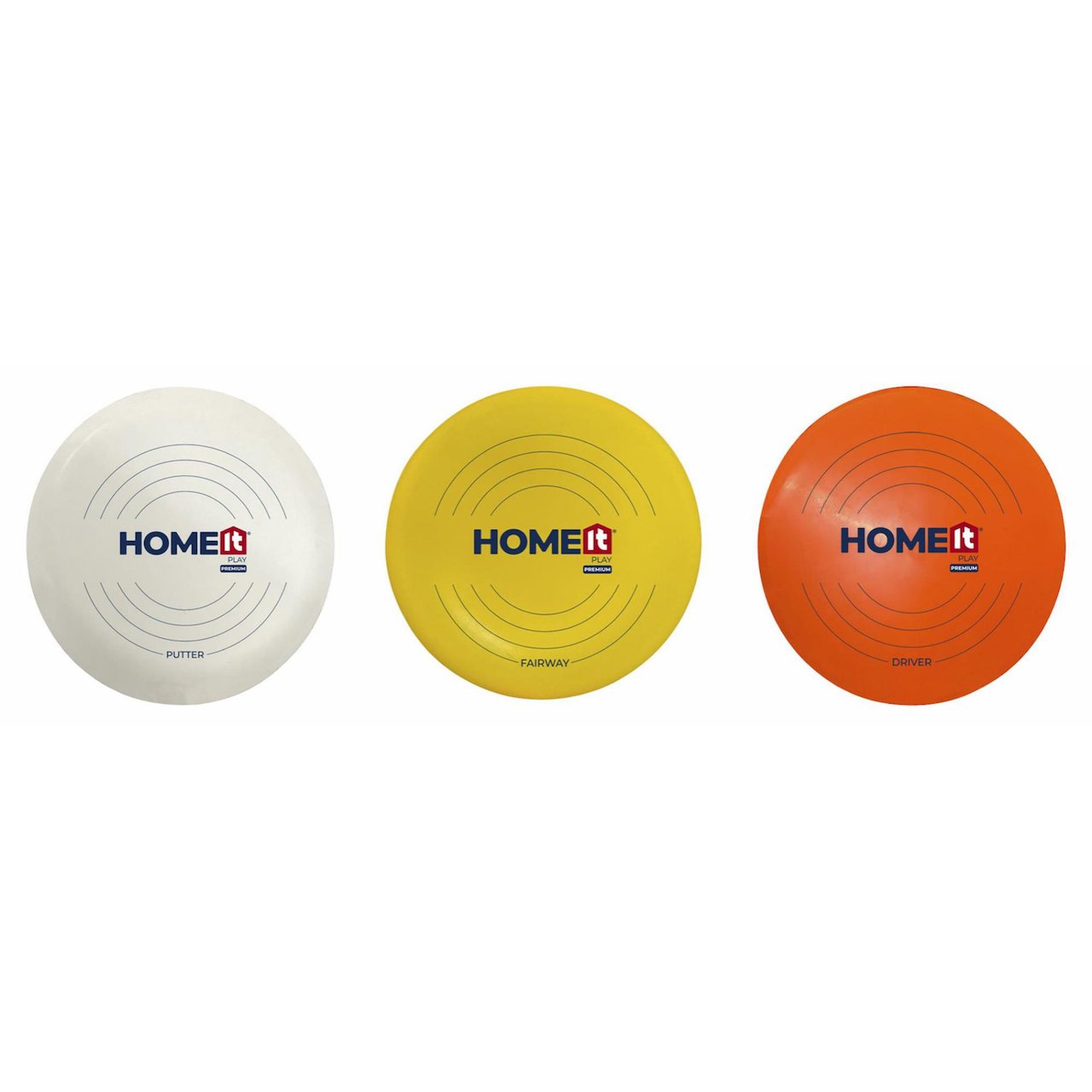 HOME it PLAY PREMIUM premium frisbee for diskgolf 3 stk HOME it PLAY PREMIUM premium frisbee for diskgolf 3 stk