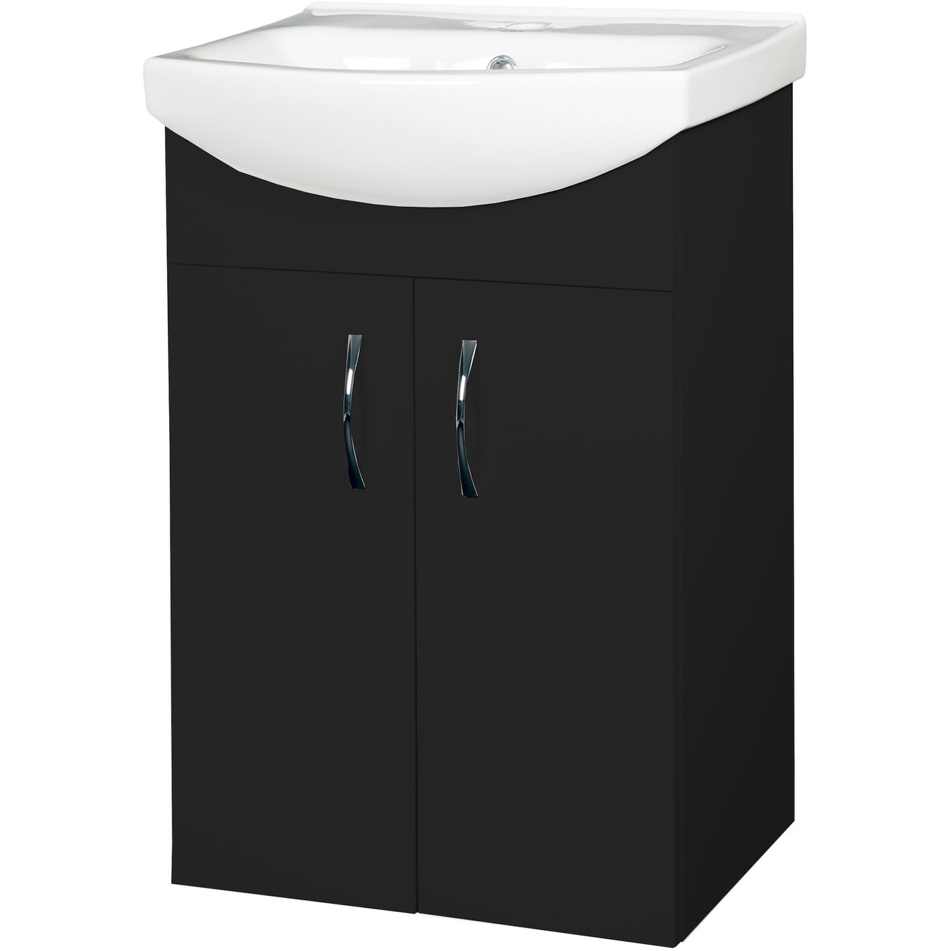 NORTIQ ARTIC SHARP 50 CM BADEROMSMØBEL, MATT SORT NORTIQ ARTIC SHARP 50 CM BADEROMSMØBEL, MATT SORT