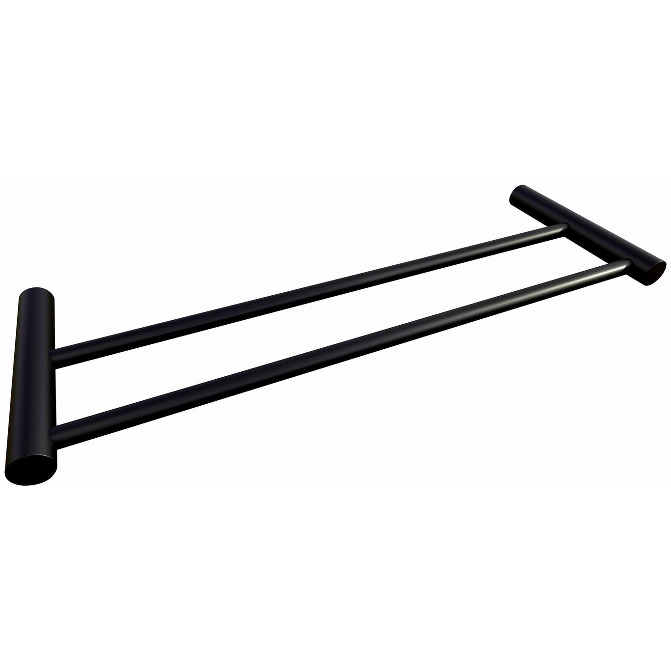 HOUSE RIO BLACK DOBBEL HÅNDKLESTANG 60 CM, MATT SORT HOUSE RIO BLACK DOBBEL HÅNDKLESTANG 60 CM, MATT SORT