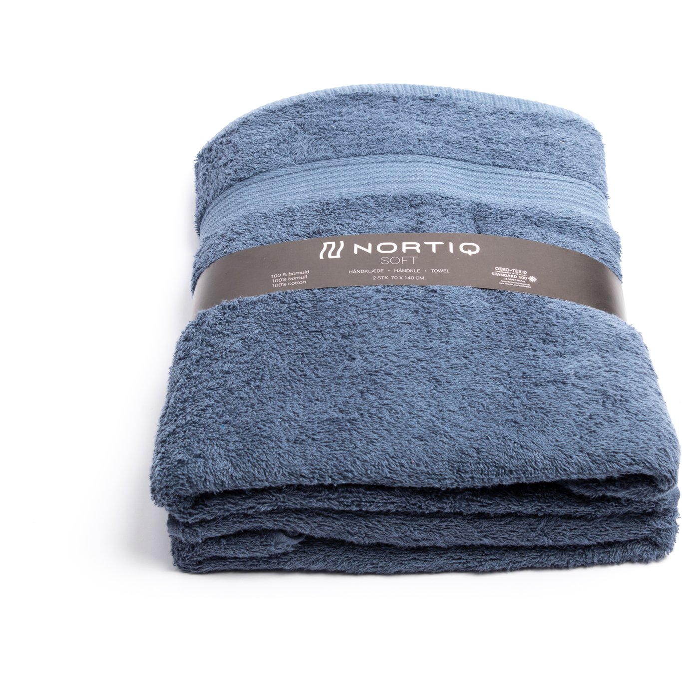 NORTIQ HÅNDKLÆR SOFT 2 PK BLÅ 70X140CM 450G NORTIQ HÅNDKLÆR SOFT 2 PK BLÅ 70X140CM 450G