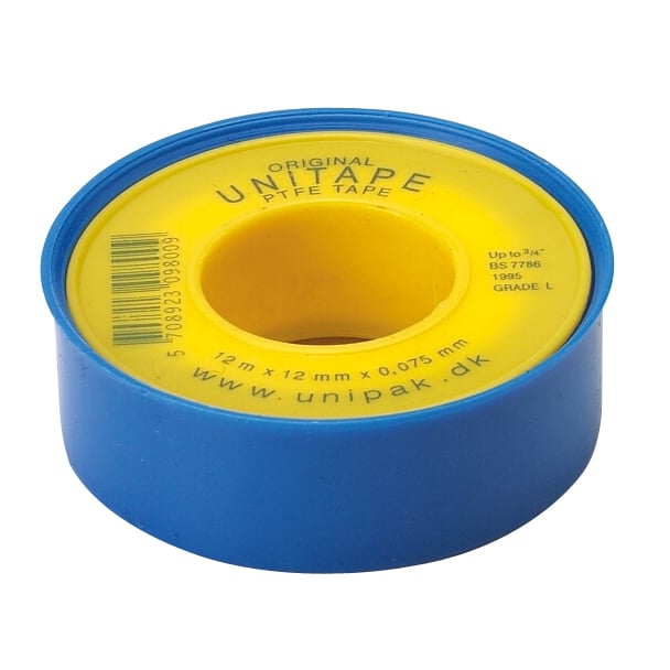 UNIPAK UNITAPE GJENGETEIP 12MM X 12M UNIPAK UNITAPE GJENGETEIP 12MM X 12M