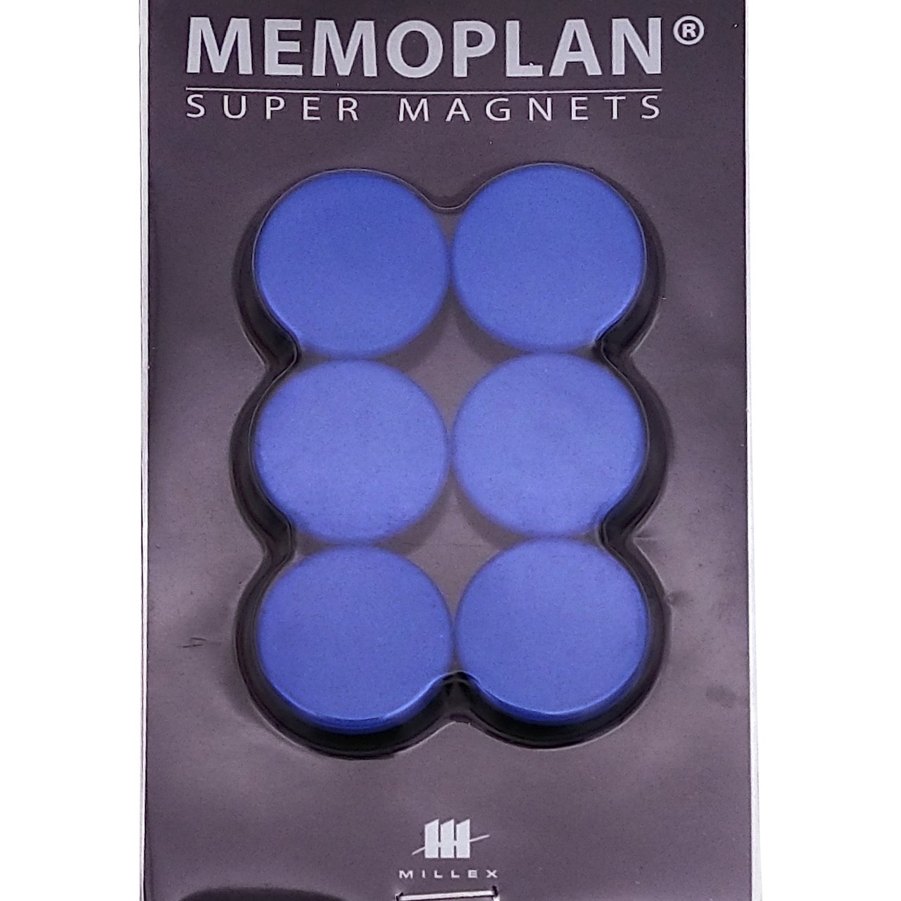 MILLEX MEMOPLAN MAGNET 6STK BLÅ Ø25MM MILLEX MEMOPLAN MAGNET 6STK BLÅ Ø25MM