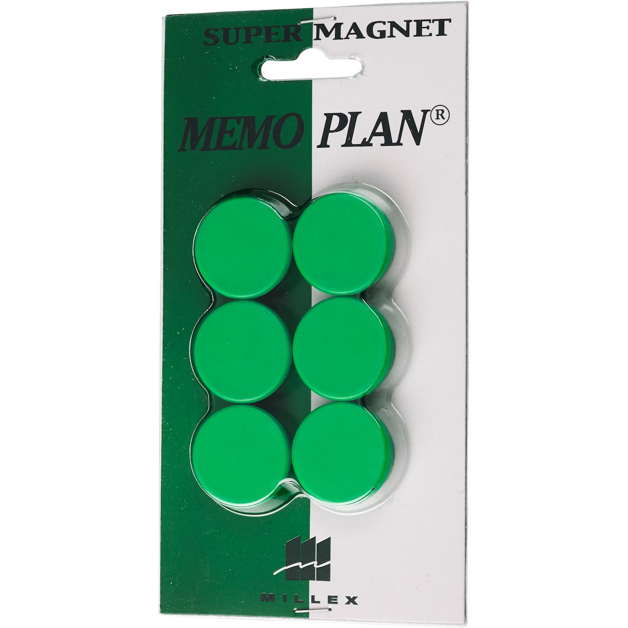 MILLEX MEMOPLAN MAGNET 6STK GRØNN Ø25MM MILLEX MEMOPLAN MAGNET 6STK GRØNN Ø25MM