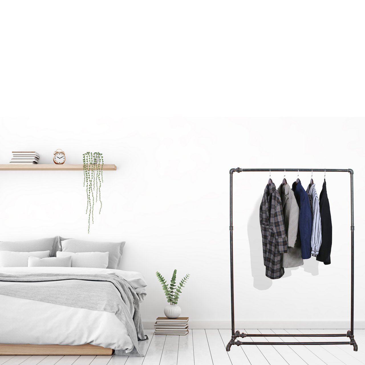 GREENWICH VILLAGE FRITTSTÅENDE KLESSTATIV 155X63 SORT