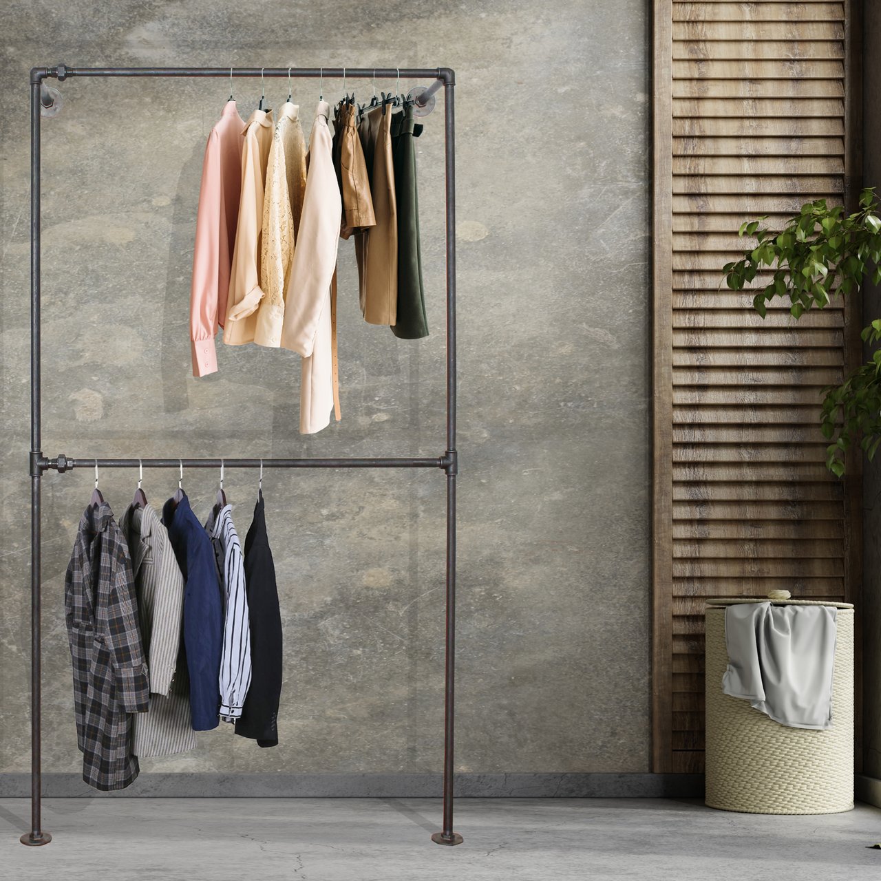 HARLEM VEGGHENGT KLESSTATIV 210X120 SORT HARLEM VEGGHENGT KLESSTATIV 210X120 SORT