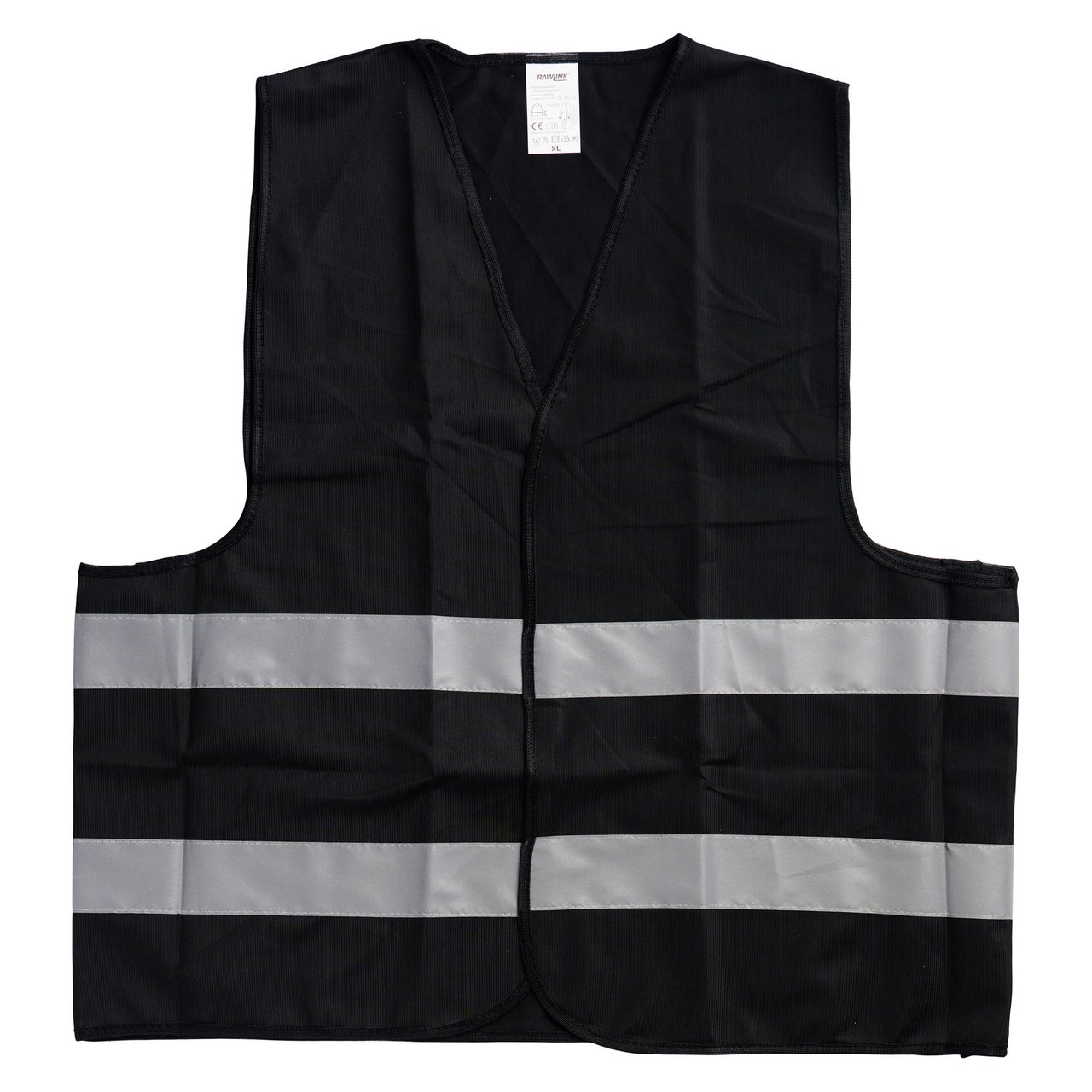 RAWLINK REFLEKSVEST XL SORT/SØLV RAWLINK REFLEKSVEST XL SORT/SØLV