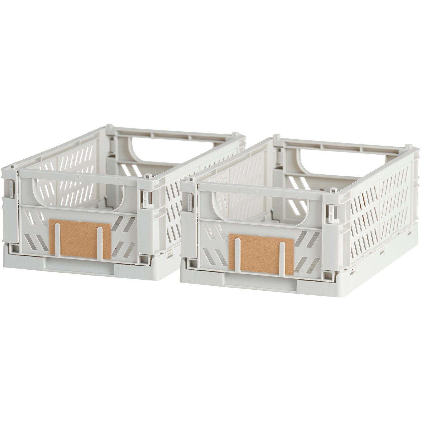 DAY SAMMENLEGGBAR KASSE 2STK 25X16.5X10CM LYS GRÅ DAY SAMMENLEGGBAR KASSE 2STK 25X16.5X10CM LYS GRÅ