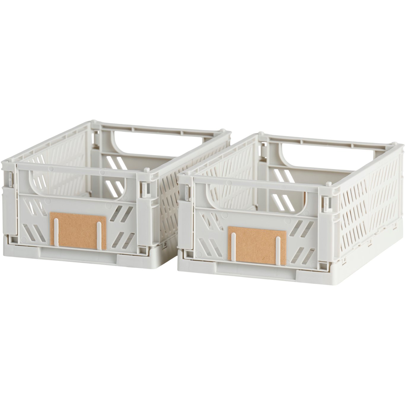 DAY SAMMENLEGGBAR KASSE 2STK 17X12.5X7CM LYS GRÅ DAY SAMMENLEGGBAR KASSE 2STK 17X12.5X7CM LYS GRÅ