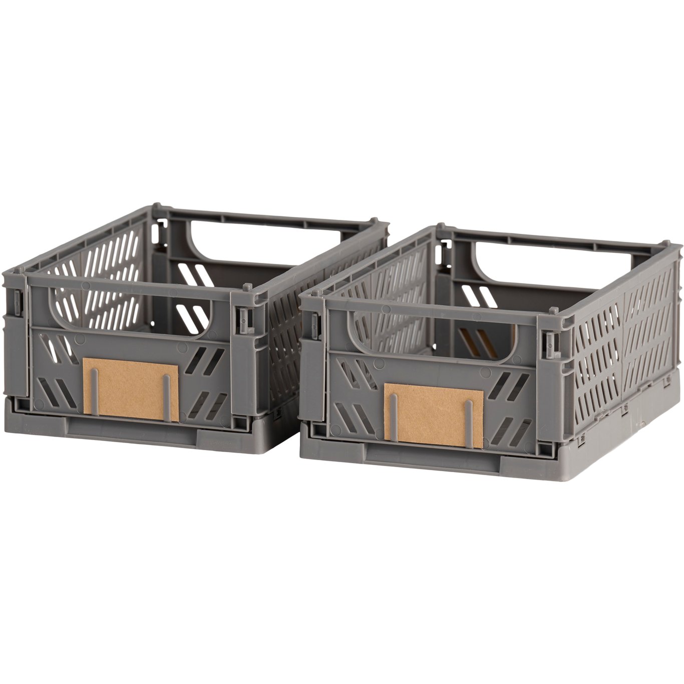 DAY SAMMENLEGGBAR KASSE 2STK 17X12.5X7CM MØRK GRÅ DAY SAMMENLEGGBAR KASSE 2STK 17X12.5X7CM MØRK GRÅ