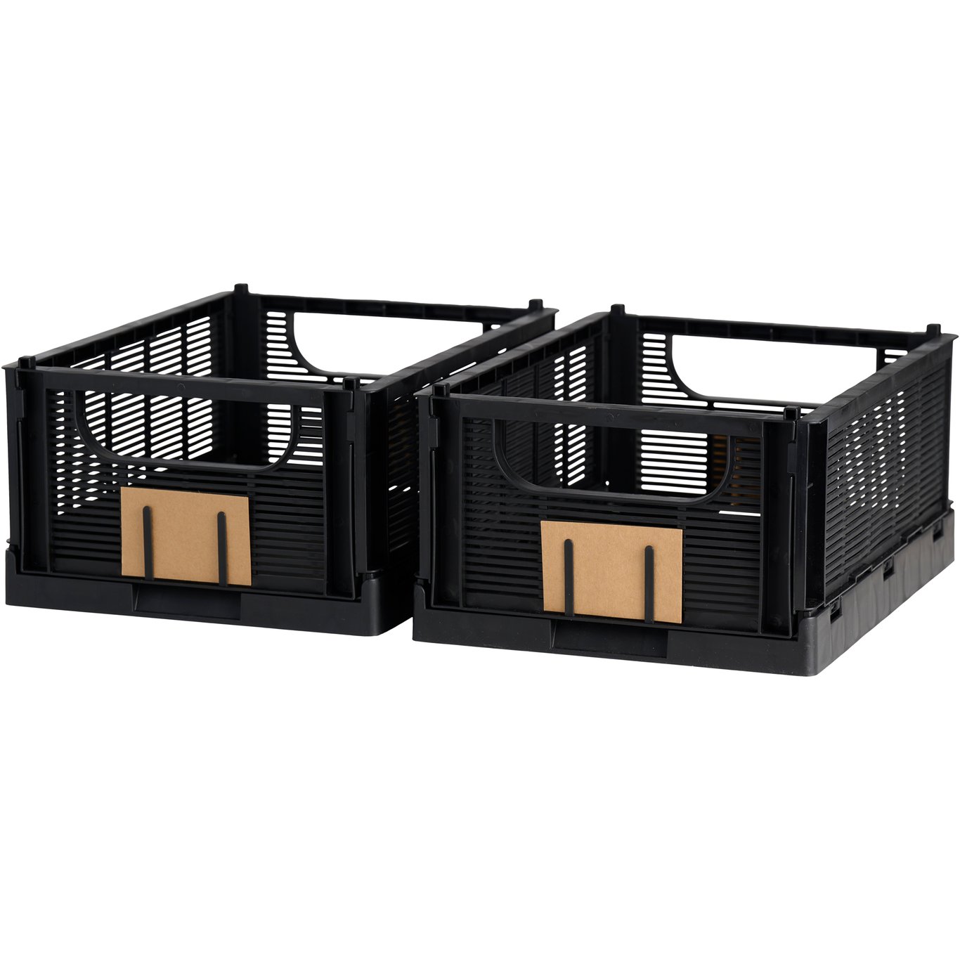 DAY SAMMENLEGGBAR KASSE 2STK 33X24.5X15CM SORT DAY SAMMENLEGGBAR KASSE 2STK 33X24.5X15CM SORT