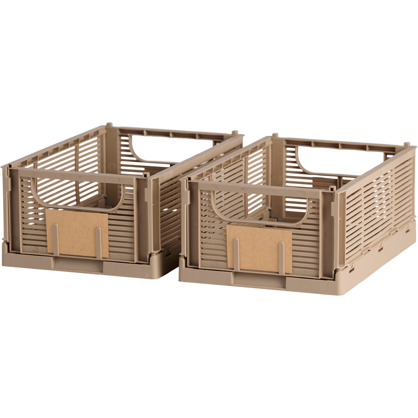 DAY SAMMENLEGGBAR KASSE 2STK 25X16.5X10CM BRUN DAY SAMMENLEGGBAR KASSE 2STK 25X16.5X10CM BRUN