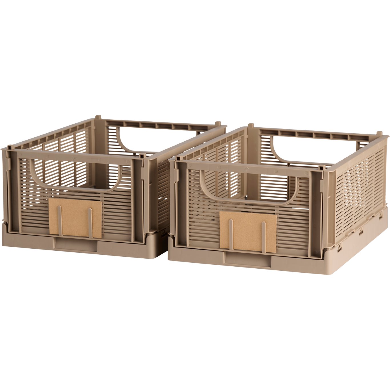 DAY SAMMENLEGGBAR KASSE 2STK 33X24.5X15CM BRUN DAY SAMMENLEGGBAR KASSE 2STK 33X24.5X15CM BRUN