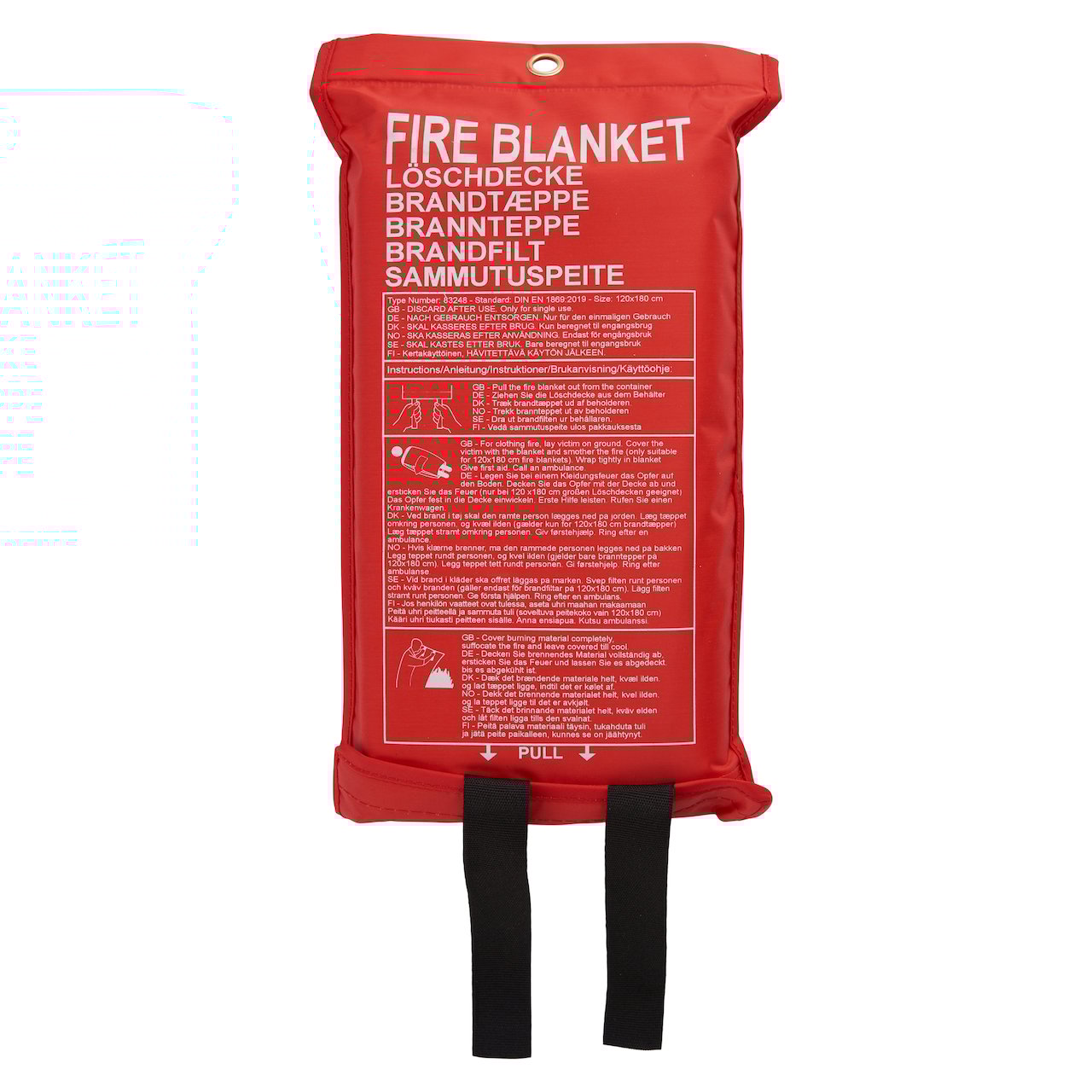 NOR-TEC BRANNTEPPE 1,2X1,8M RØD NOR-TEC BRANNTEPPE 1,2X1,8M RØD