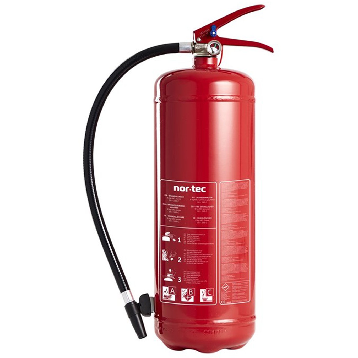 NOR-TEC BRANNSLUKKER PULVER 6KG 43A 233BC NOR-TEC BRANNSLUKKER PULVER 6KG 43A 233BC