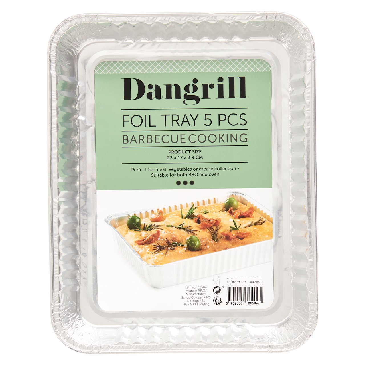 DANGRILL ALUMINIUMSBRETT 22X17CM 5STK DANGRILL ALUMINIUMSBRETT 22X17CM 5STK