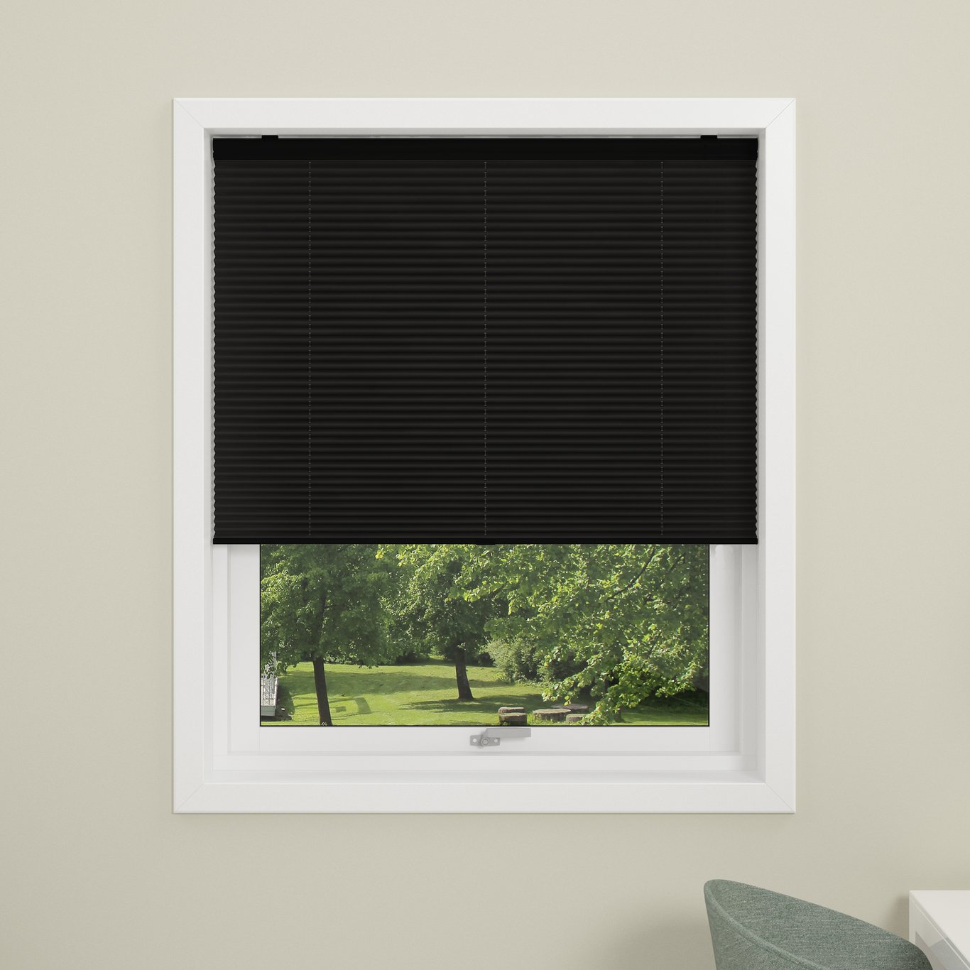 DEBEL PLISSÉGARDIN TOUCH LYSREDUSERENDE 80% SORT 160X160 DEBEL PLISSÉGARDIN TOUCH LYSREDUSERENDE 80% SORT 160X160