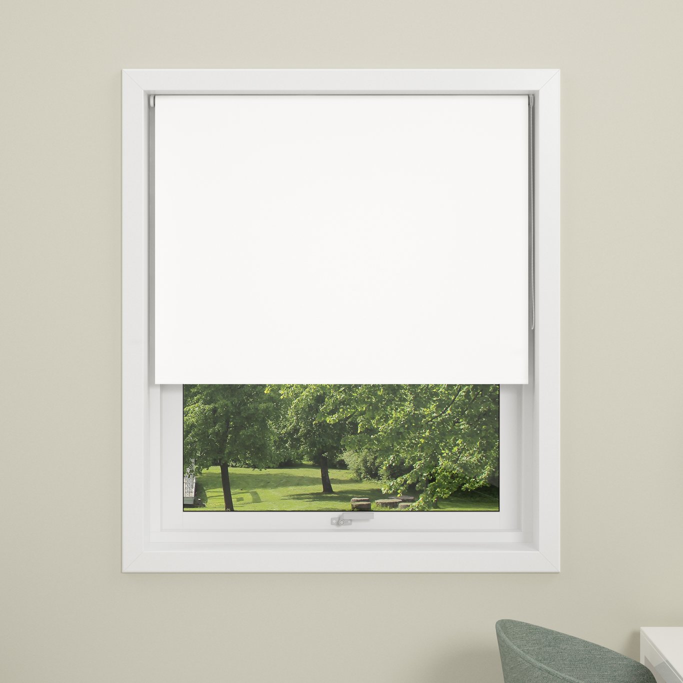 DEBEL RULLEGARDIN UNI MAXI LYSTETT HVIT 200X210 DEBEL RULLEGARDIN UNI MAXI LYSTETT HVIT 200X210