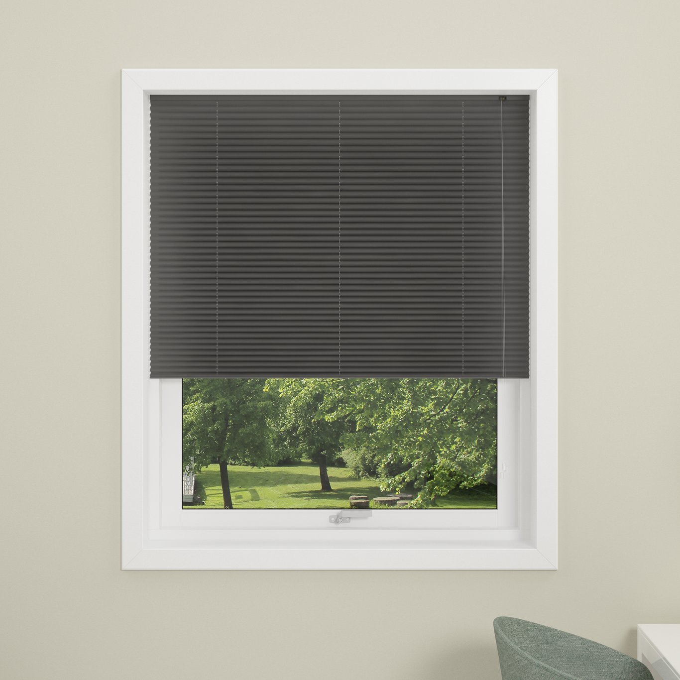 DEBEL PLISSÉGARDIN LONDON LYSDEMPENDE GRÅ 80X210