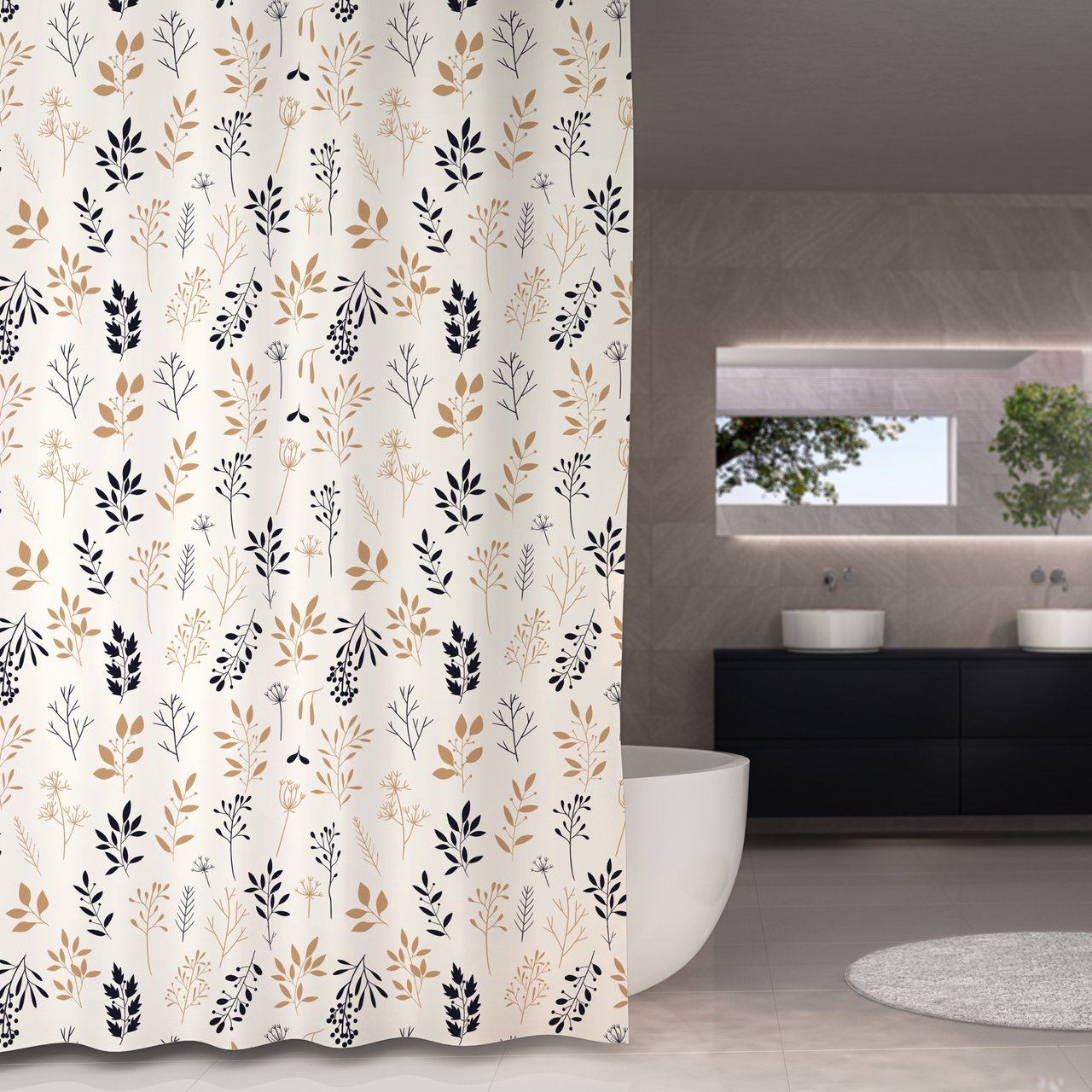 DEBEL DUSJFORHENG BORNEO 120X200 BLÅ DEBEL DUSJFORHENG BORNEO 120X200 BLÅ