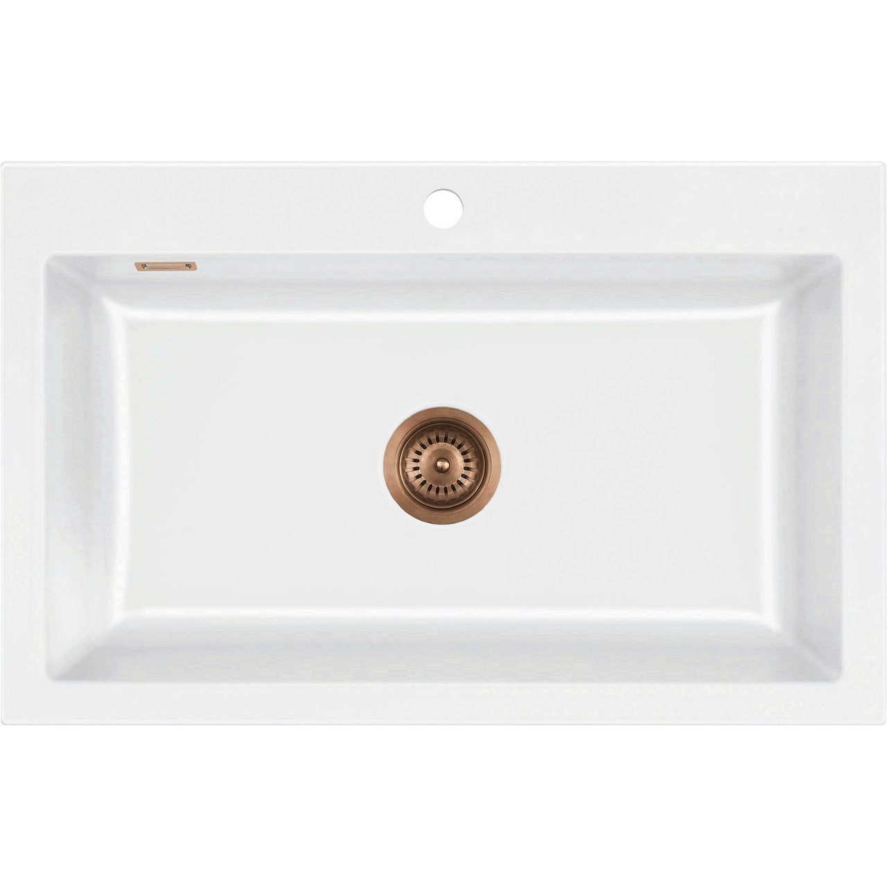 LAVABO MERA 80 KERAMIKK KJØKKENVASK HVIT M/KOBBER BUNNVENTIL LAVABO MERA 80 KERAMIKK KJØKKENVASK HVIT M/KOBBER BUNNVENTIL
